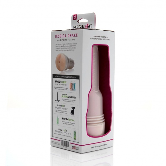 Мастурбатор-вагина Fleshlight Girls - Jessica Drake Heavenly - Fleshlight - в Новокузнецке купить с доставкой