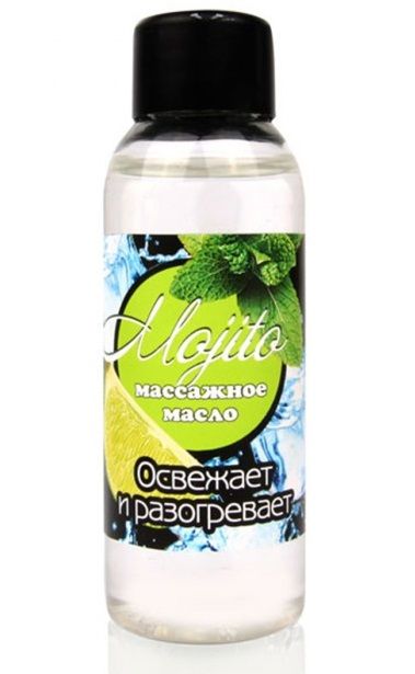 Массажное масло для тела Mojito с ароматом лайма - 50 мл. - Биоритм - купить с доставкой в Новокузнецке