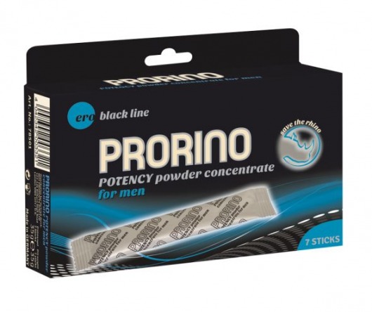 БАД для мужчин PRORINO M black line powder - 7 саше (6 гр.) - Ero - купить с доставкой в Новокузнецке