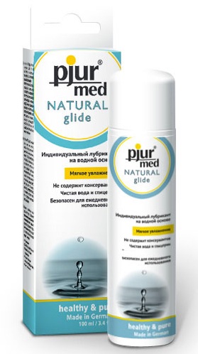 Нейтральный лубрикант на водной основе pjur MED Natural glide - 100 мл. - Pjur - купить с доставкой в Новокузнецке