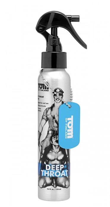 Спрей для лёгкого проникновения во время орального секса Tom of Finland Deep Throat Spray - 118 мл. - Доминирующее кольцо - купить с доставкой в Новокузнецке