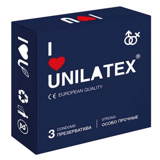 Ультрапрочные презервативы Unilatex Extra Strong - 3 шт. - Unilatex - купить с доставкой в Новокузнецке