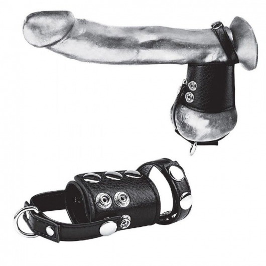 Кольцо на член и мошонку Cock Ring With 2  Ball Stretcher And Optional Weight Ring - BlueLine - в Новокузнецке купить с доставкой