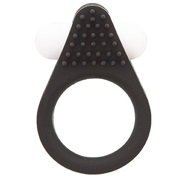 Чёрное эрекционное кольцо LIT-UP SILICONE STIMU RING 1 BLACK - Dream Toys - в Новокузнецке купить с доставкой