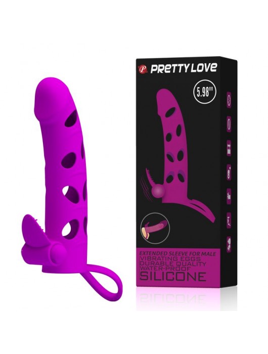 Насадка с закрытой головкой и виброэлементом для клиторального массажа - Baile - в Новокузнецке купить с доставкой