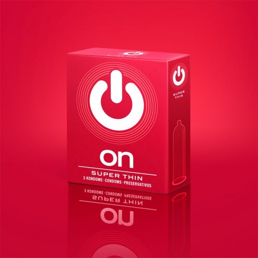 Супертонкие презервативы ON) Super Thin - 3 шт. - ON) - купить с доставкой в Новокузнецке