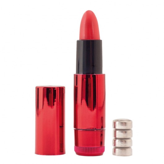 Красный вибратор в виде помады - 9 см. - ToyFa купить в Новокузнецке с доставкой в Orgasmix.ru Красный вибратор в виде помады - 9 см. - ToyFa