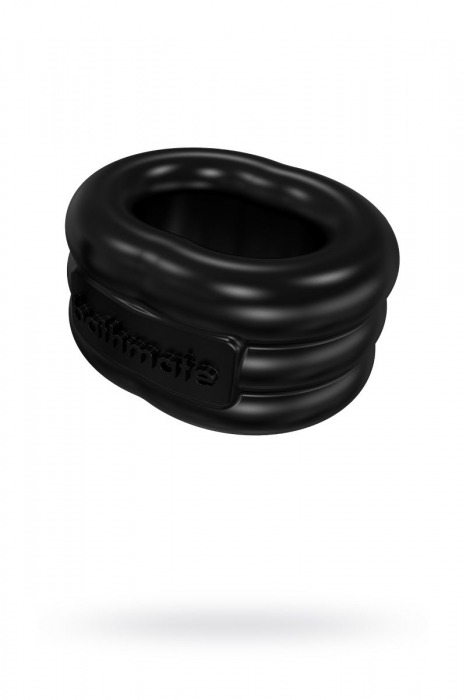 Чёрное эрекционное виброкольцо Stretch - Bathmate - в Новокузнецке купить с доставкой