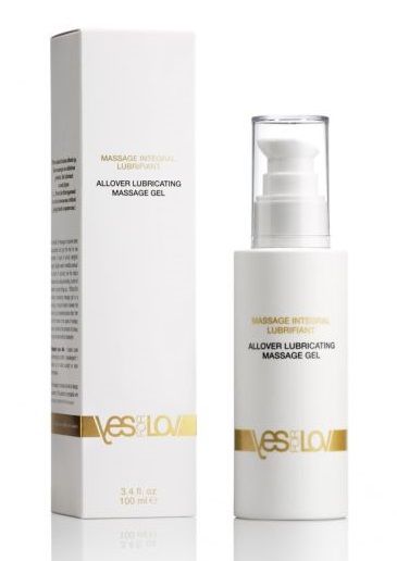Массажный гель-смазка на силиконовой основе Allover Massage Gel - 100 мл. - YESforLOV - купить с доставкой в Новокузнецке