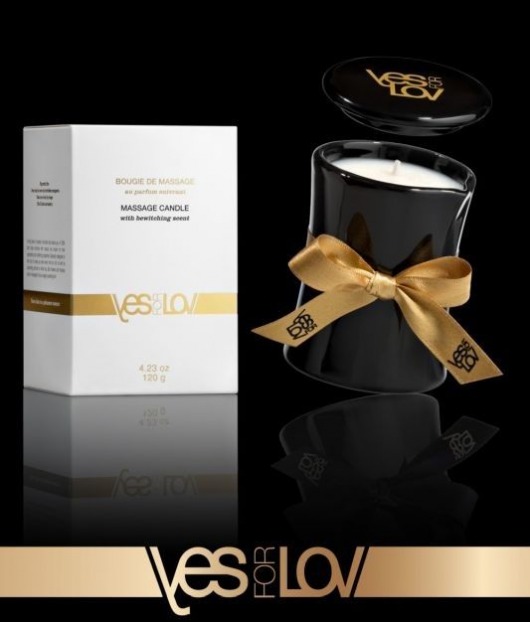 Массажная аромасвеча BEWITCHING MASSAGE CANDLE - 120 мл. - YESforLOV - купить с доставкой в Новокузнецке