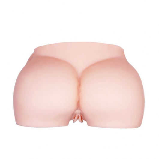 Телесный мастурбатор с двумя любовными тоннелями и вибрацией - Baile - в Новокузнецке купить с доставкой