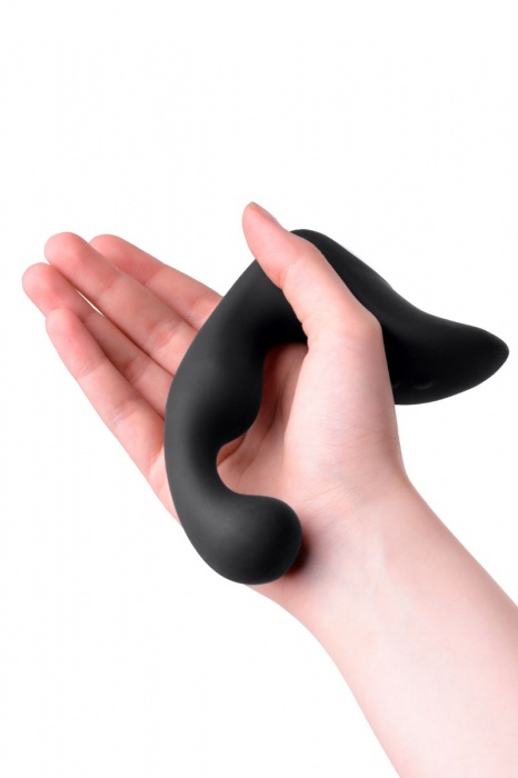 Чёрный изогнутый вибростимулятор простаты Erotist - Erotist Adult Toys - в Новокузнецке купить с доставкой