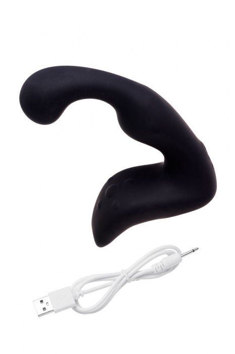 Чёрный изогнутый вибростимулятор простаты Erotist - Erotist Adult Toys - в Новокузнецке купить с доставкой