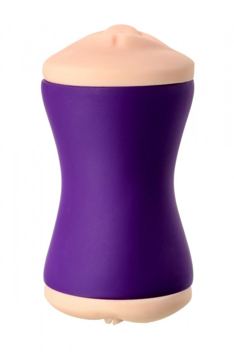 Двухсторонний мастурбатор JOS YARA в фиолетовой колбе - JOS - в Новокузнецке купить с доставкой