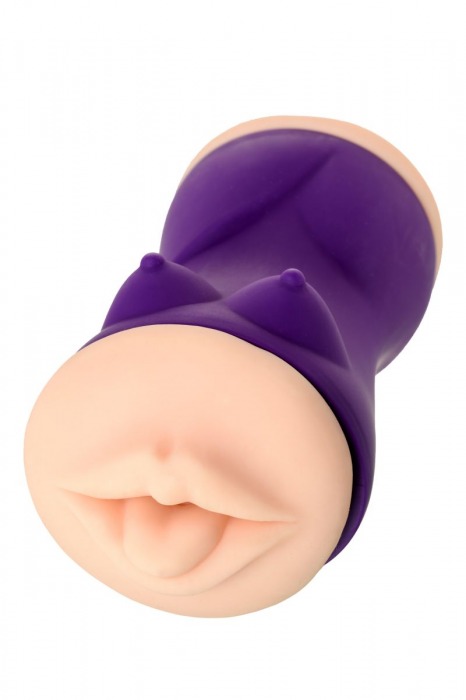 Двухсторонний мастурбатор JOS YARA в фиолетовой колбе - JOS - в Новокузнецке купить с доставкой