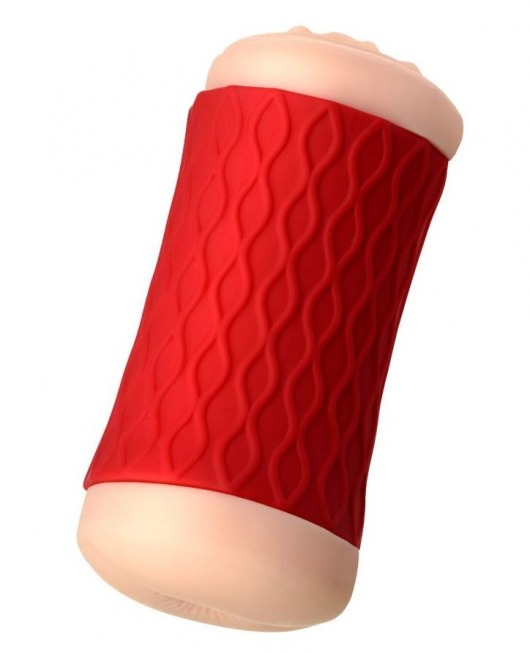 Двухсторонний мастурбатор JOS  NADIN в красном цилиндре - JOS - в Новокузнецке купить с доставкой