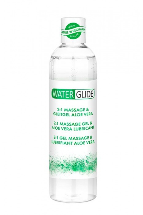 Гель-смазка 2-в-1 MASSAGE   LUBRICANT ALOE VERA - 300 мл. - Waterglide - купить с доставкой в Новокузнецке