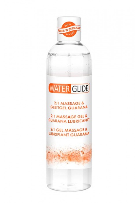 Гель-смазка 2-в-1 MASSAGE   LUBRICANT GUARANA - 300 мл. - Waterglide - купить с доставкой в Новокузнецке