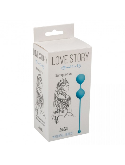 Голубые вагинальные шарики Love Story Empress Waterfall Breeze - Lola Games