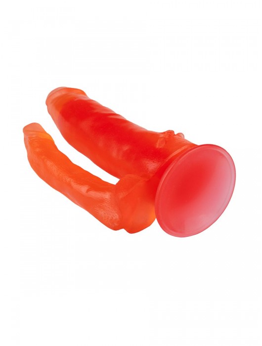 Фаллоимитатор гелевый для анально-вагинальной стимуляции - 17 см. - Джага-Джага