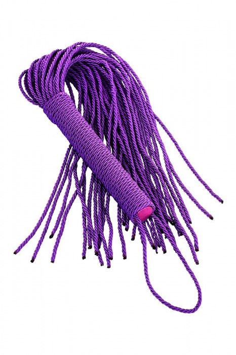 Сиреневый флоггер из веревки Theatre - 48,5 см. - ToyFa - купить с доставкой в Новокузнецке Сиреневый флоггер из веревки Theatre - 48,5 см. - ToyFa - купить с доставкой в Новокузнецке