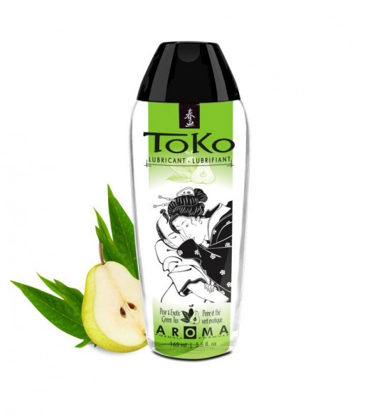 Интимный гель TOKO Pear   Exotic Green Tea с ароматом груши и зеленого чая - 165 мл. - Shunga - купить с доставкой в Новокузнецке