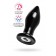 Черная стеклянная вибровтулка - 10,5 см. - Sexus в Новокузнецке Черная стеклянная вибровтулка - 10,5 см. - Sexus