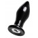 Черная стеклянная вибровтулка - 10,5 см. - Sexus в Новокузнецке Черная стеклянная вибровтулка - 10,5 см. - Sexus