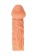 Телесная закрытая насадка с венками Cock Sleeve Size S - 13,8 см. - KOKOS - в Новокузнецке купить с доставкой Телесная закрытая насадка с венками Cock Sleeve Size S - 13,8 см. - KOKOS - в Новокузнецке купить с доставкой