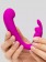 Лиловый вибратор Mini G-Spot Curve Vibe с клиторальным зайчиком - Happy Rabbit