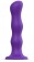 Фиолетовая насадка Strap-On-Me Dildo Geisha Balls size M - Strap-on-me - купить с доставкой в Новокузнецке