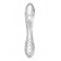 Прозрачный двусторонний стеклянный фаллоимитатор Dazzling Crystal 1 - 18,5 см. - Satisfyer