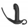Черный пульсирующимй массажер простаты с вибрацией и пультом ДУ - 17,1 см. - Secwell - в Новокузнецке купить с доставкой