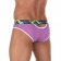 Сиреневые мужские трусы-слипы с пикантными вырезами под поясом - VAN BAAM купить с доставкой Сиреневые мужские трусы-слипы с пикантными вырезами под поясом - VAN BAAM купить с доставкой