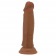 Коричневый фаллоимитатор с подвижной кожей Quentin - 18,4 см. - Baile купить с доставкой в интернет-магазине Orgasmix в Новокузнецке Коричневый фаллоимитатор с подвижной кожей Quentin - 18,4 см. - Baile