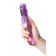 Фиолетовый вибратор High-Tech fantasy с клиторальным лепестком - 21 см. - A-toys